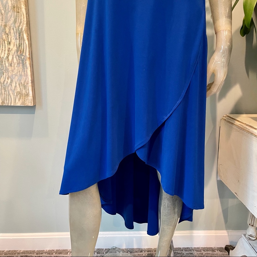 Joseph Ribkoff Hi-Low Color Block Dress - Picture 2 of 6